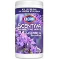 thumbnail image 1 of Clorox Scentiva Disinfecting Wipes, Lavender and Jasmine, 75 Count (Package May Vary), 1 of 1