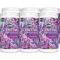 (6 pack) Clorox Scentiva Disinfecting Wipes, Lavender and Jasmine, 75 Count