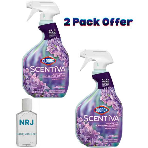 Clorox Scentiva Multi Surface Cleaner Spray, Lavender & Jasmine, 32 fl oz