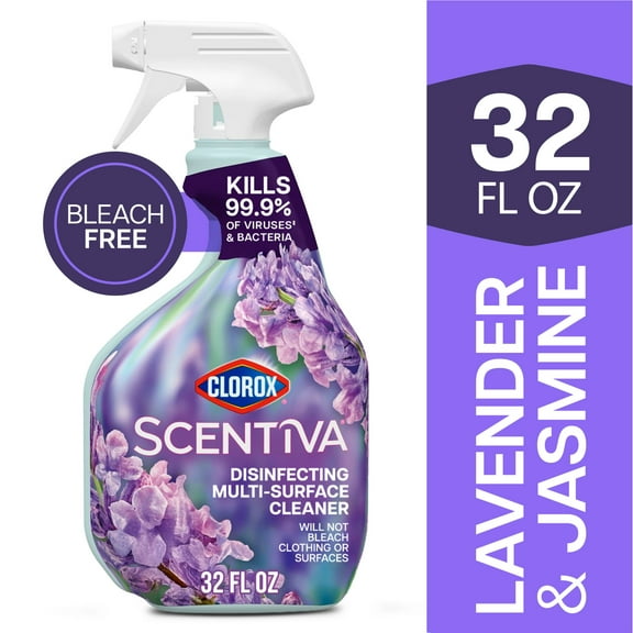 Clorox Scentiva Multi Surface Cleaner Spray, Lavender & Jasmine, 32 fl oz