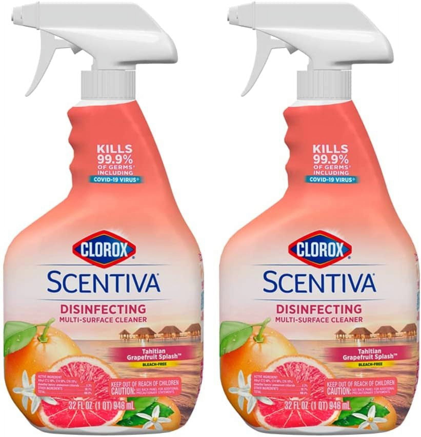 Clorox Scentiva Multi Surface Cleaner Tahitian Grapefruit Splash Bleach clorox-scentiva-multi-surface-cleaner-tahitian-grapefruit-splash-bleach