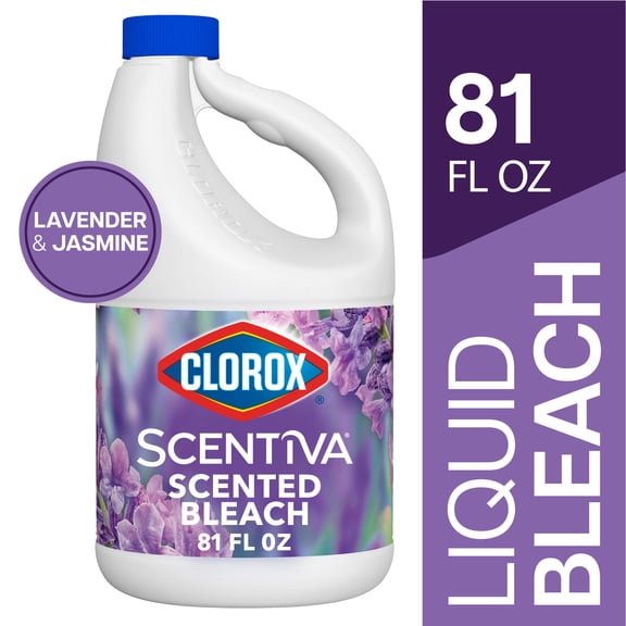 Clorox Scentiva Scented Bleach, Disinfecting Cleaner, Lavender and Jasmine, 81 fl oz