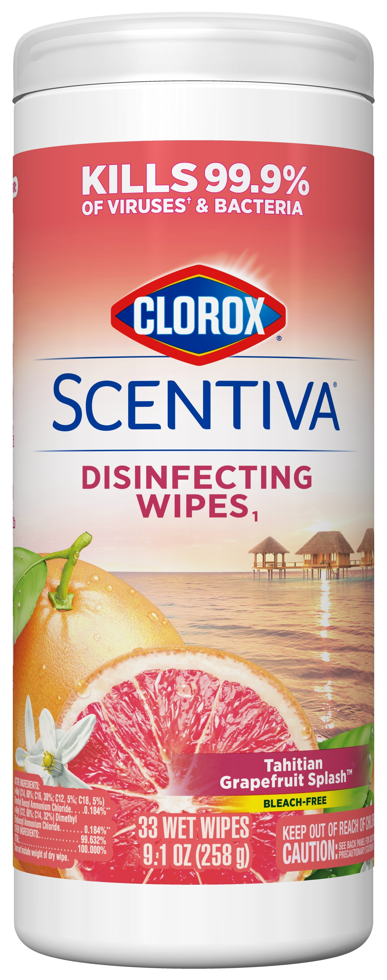 Clorox? Scentiva? Wipes, Bleach Free Cleaning Wipes Tahitian