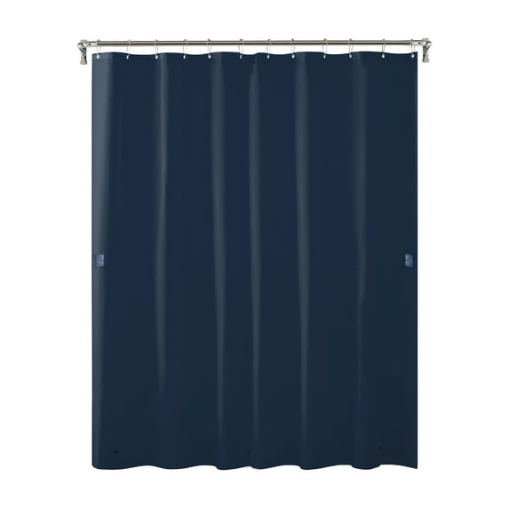 Clorox Shower Curtain Liner Heavyweight Waterproof PEVA with Metal Grommets 72" x 72" Royal Blue