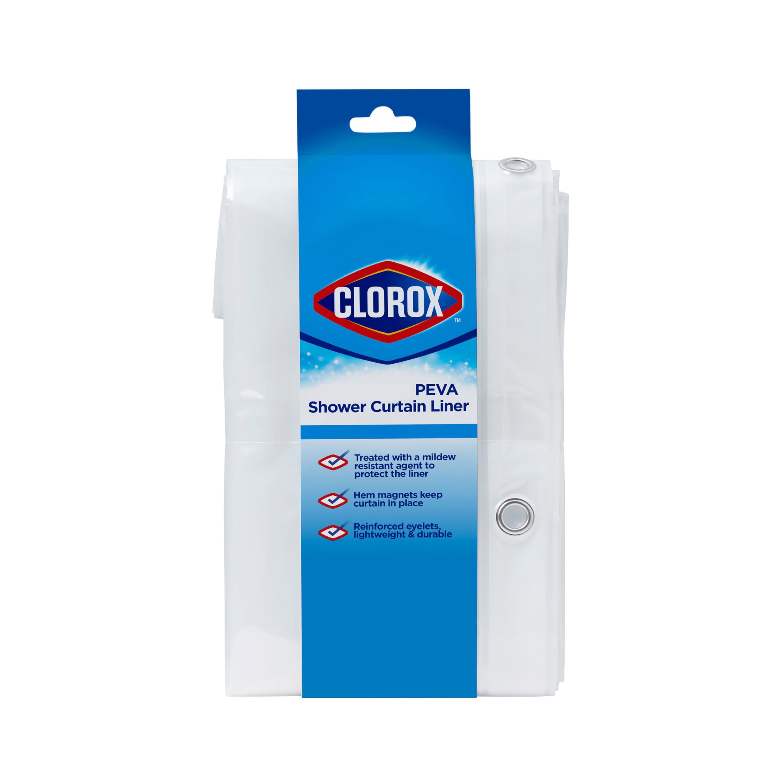 Clorox Shower Curtain Liner, Premium Medium-weight Durable Waterproof ...