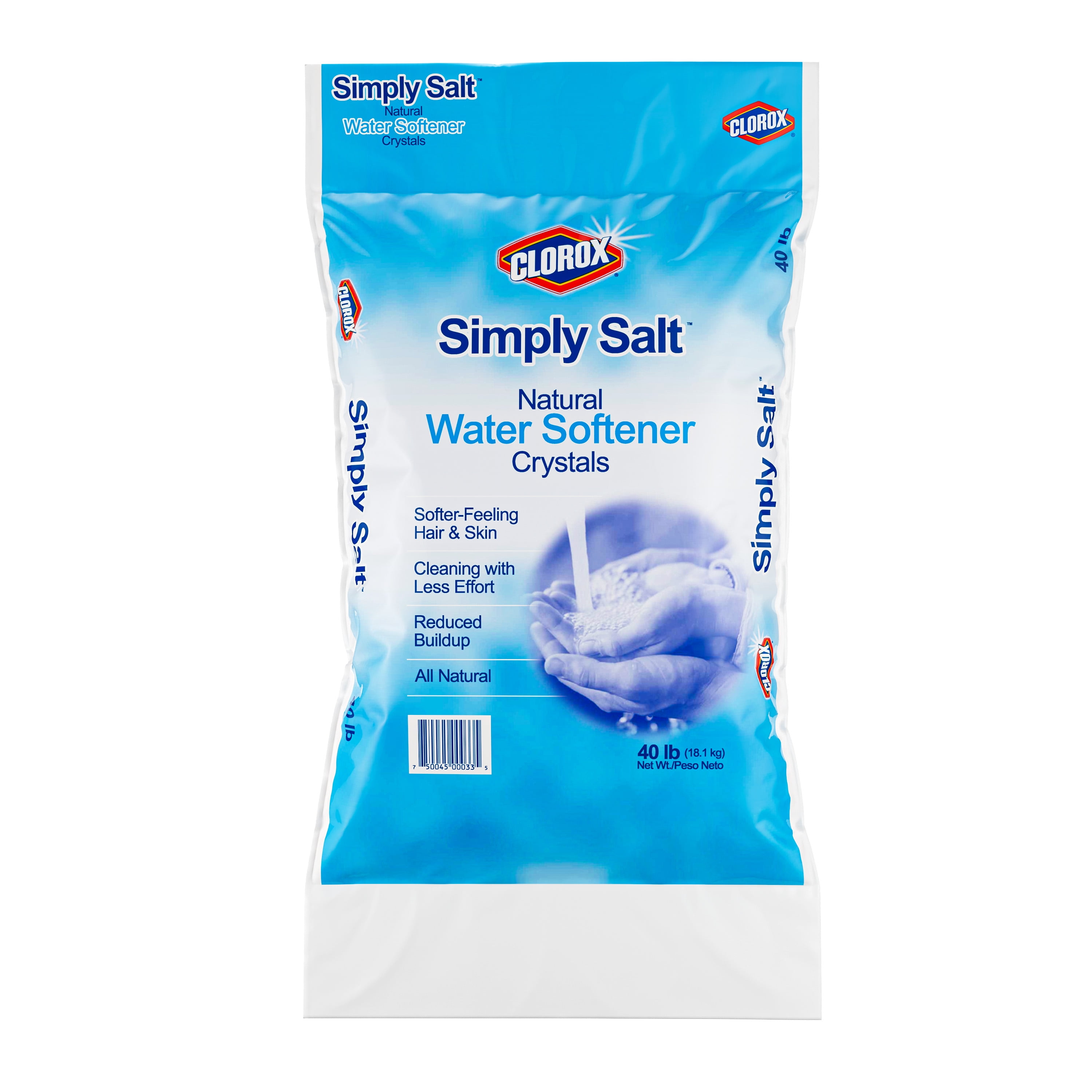 Clorox Simply Salt Water Softener Crystals 40 lb. Bag