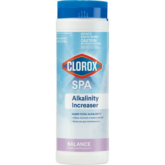 Clorox Spa Alkalinity Increaser Granules Form Pool Water Balancers for Spas and Hot Tubs, 2 lb