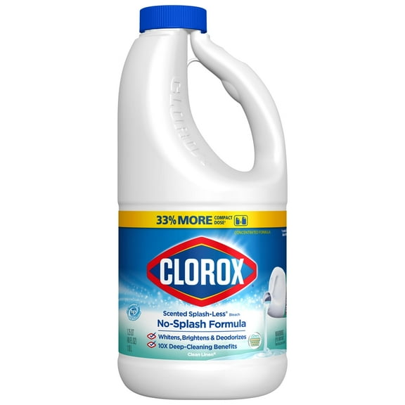 Clorox Splash-Less Clean Linen Scent Bleach 40 oz