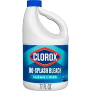 Clorox Splash-Less Liquid Bleach, Clean Linen, 77 fl oz