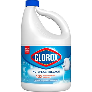 Clorox Splash-Less Liquid Bleach Cleaner, Regular Scent, 117 fl oz