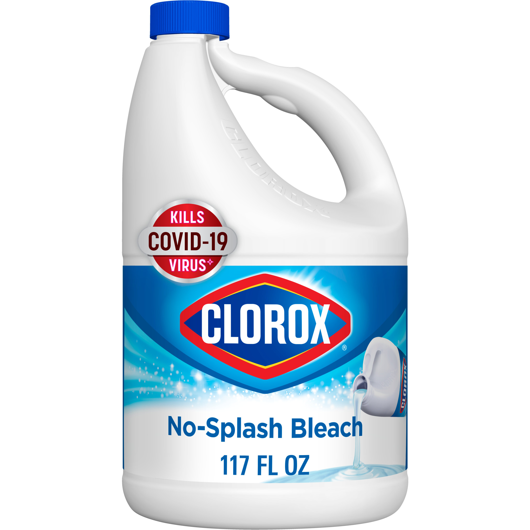 Clorox Splash-Less Liquid Bleach Cleaner, Regular Scent, 117 fl oz - image 1 of 8