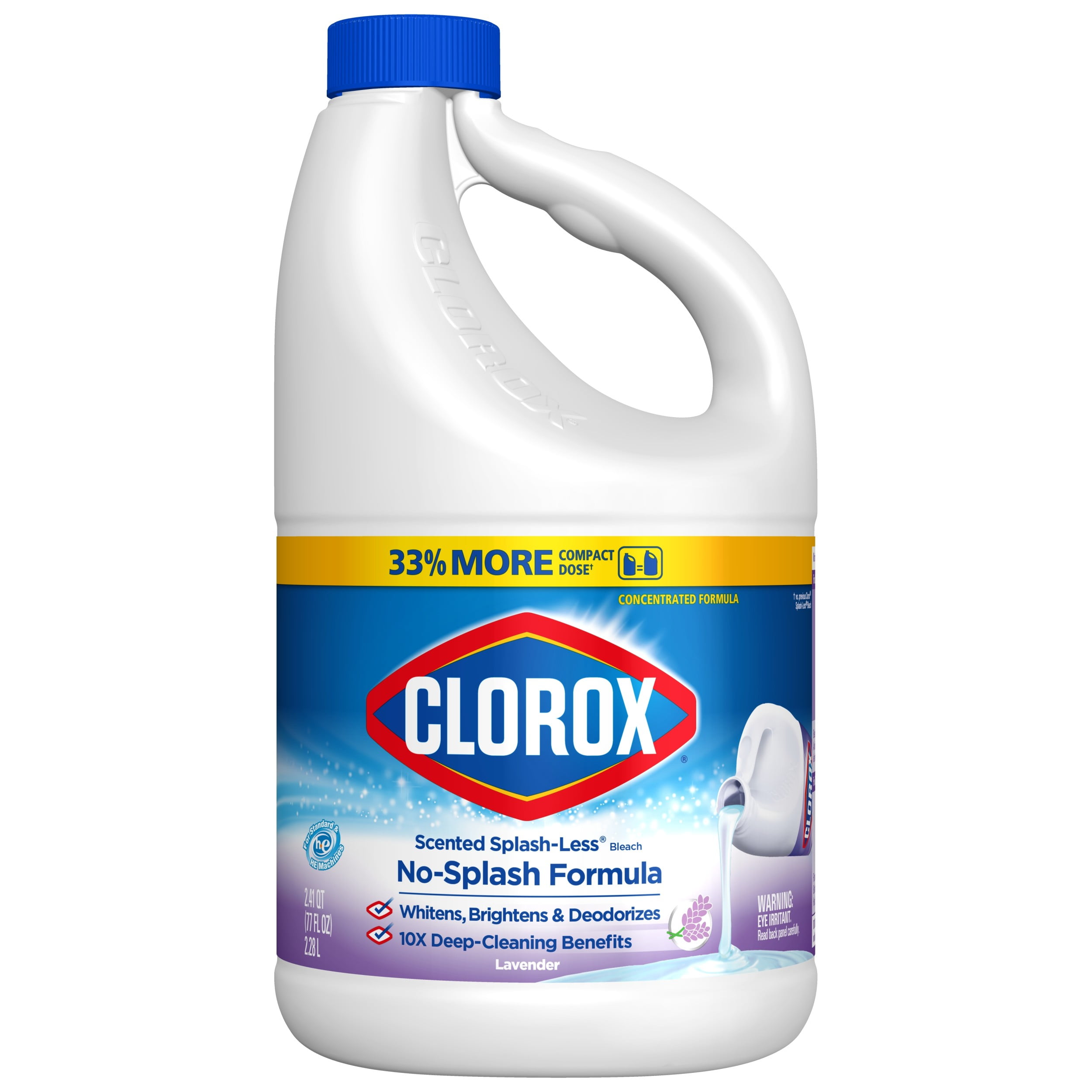 Bleach Splash Clorox Splash-Less Liquid Bleach, Lavender (Concentrated Formula) - 77 ...