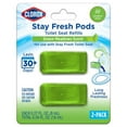 thumbnail image 1 of Clorox Stay Fresh Pods Toilet Seat Refills 2-Pack, Green Meadows, 1 of 8