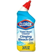 Clorox Toilet Bowl Cleaner - Clinging Bleach Gel - Crisp Lemon - 24 oz Packaging May Vary