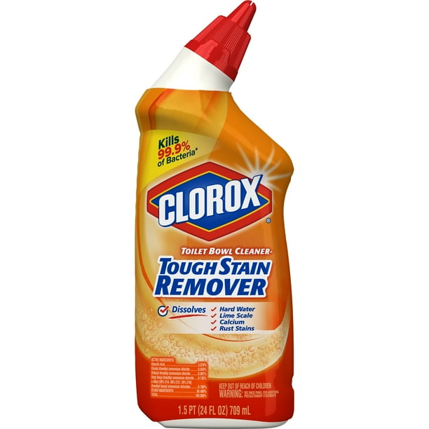 Clorox Toilet Bowl Cleaner, Tough Stain Remover without Bleach 24