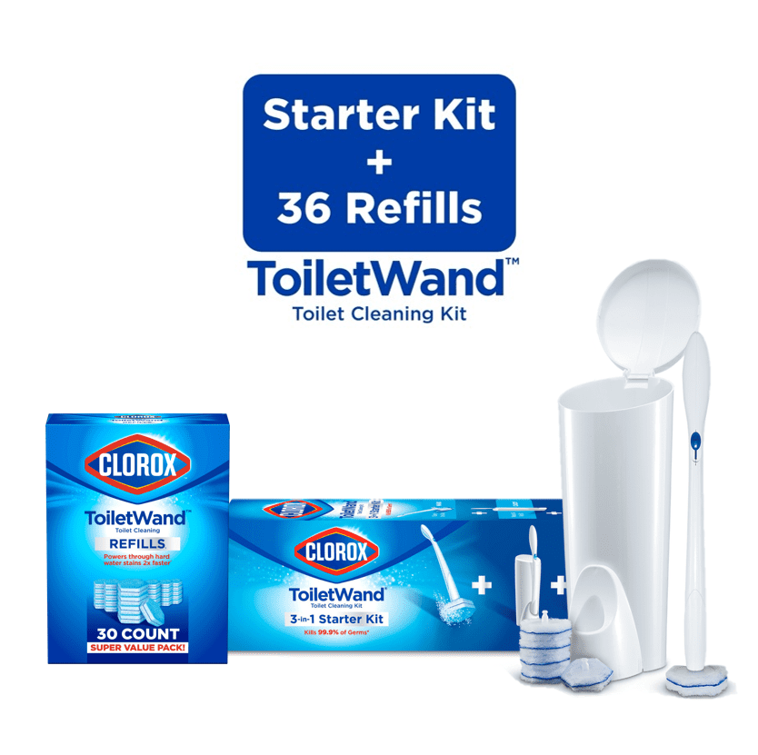 Walmart Coupons of Clorox Toilet Wand Disposable Toilet Bowl Brush and Clorox Toilet Wand Toilet Cleaning Refills Bundle