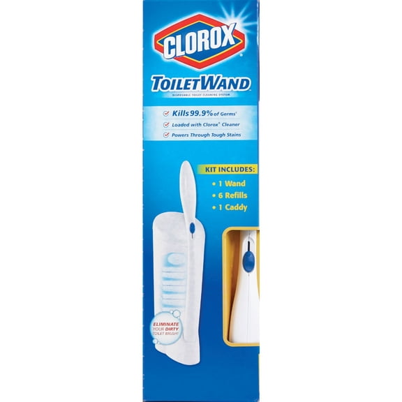 Clorox Toilet Wand Kit with Caddy Home & Garage Storage, Stackable Design