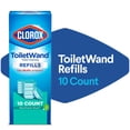 thumbnail image 1 of Clorox ToiletWand Disinfecting Brush Refills, Disposable Toilet Bowl Cleaner, Rainforest Rush, 10 Count, 1 of 12