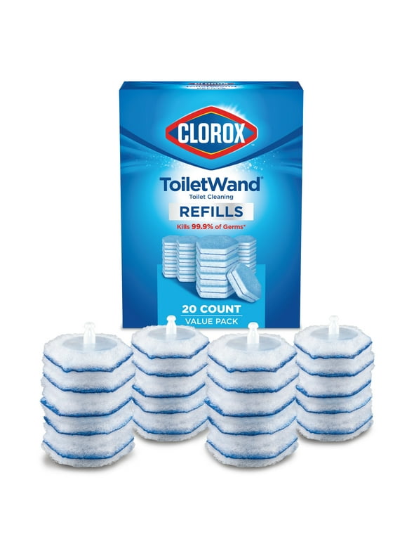 Clorox ToiletWand Disinfecting Refills, Disposable Wand Heads, 20 Count