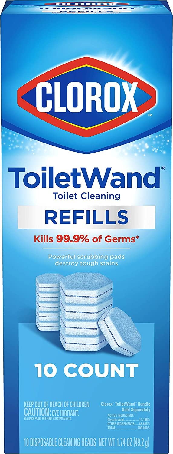 Clorox ToiletWand Disinfecting Refills, Disposable Wand Heads