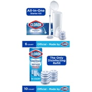 Clorox ToiletWand Disposable Toilet Bowl Brush Cleaner System with 16 Refills