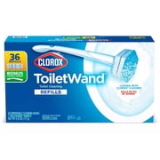 Clorox Toilet Wand Disposable Toilet Cleaning System, 1 ToiletWand Handle and 36 Disinfecting Refill Heads