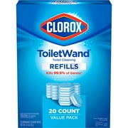 Clorox ToiletWand Toilet Cleaning Refills, Disinfecting Scrubbing Pads - 20 ct- Pack of 2