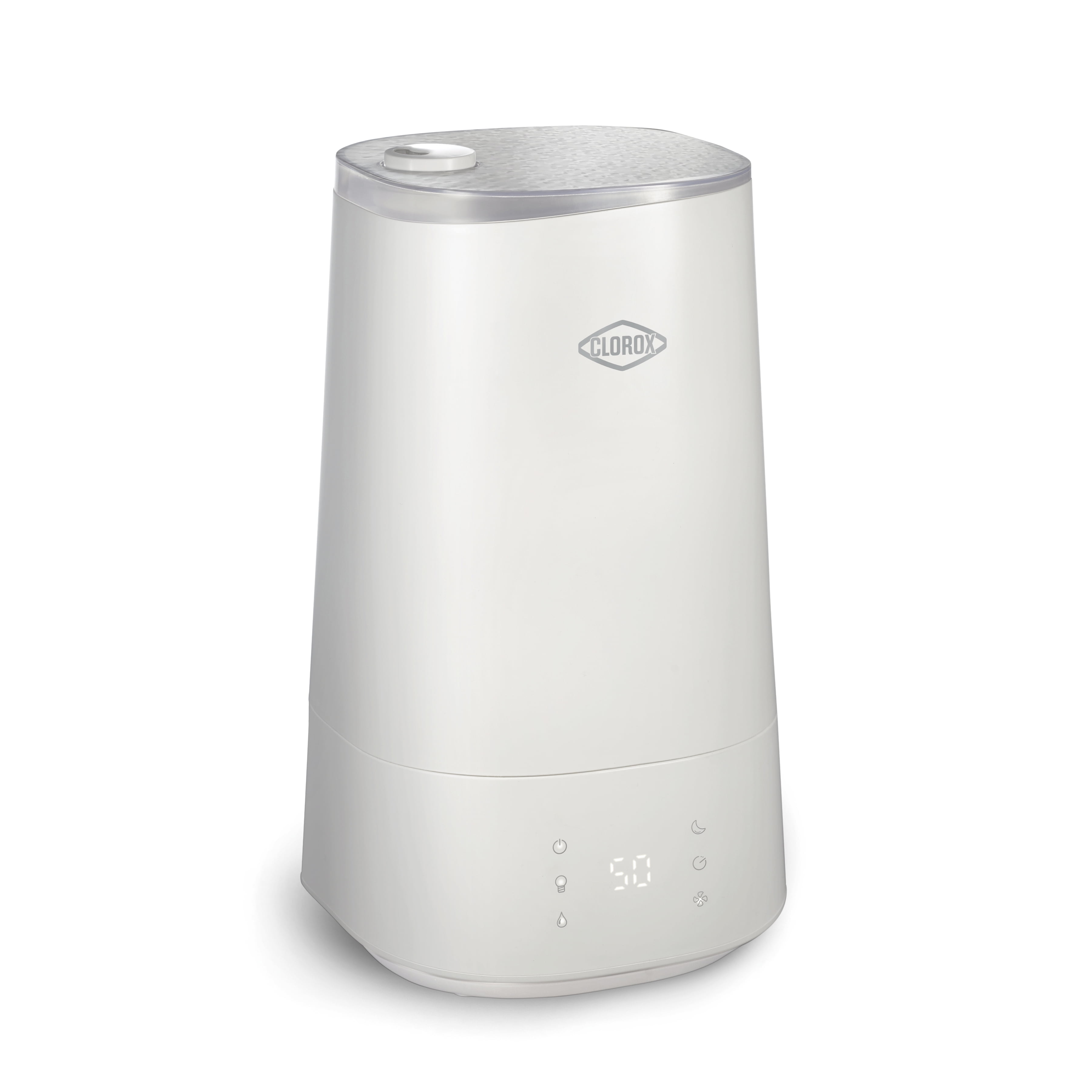 White Ultrasonic Cool Mist Humidifier with UV LED Light