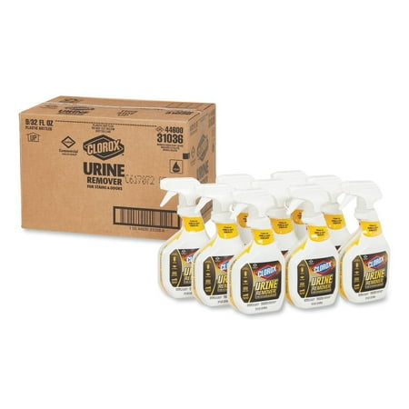 Clorox Urine Remover for Stains and Odors, 32 oz Spray Bottle, 9/Carton (31036CT)