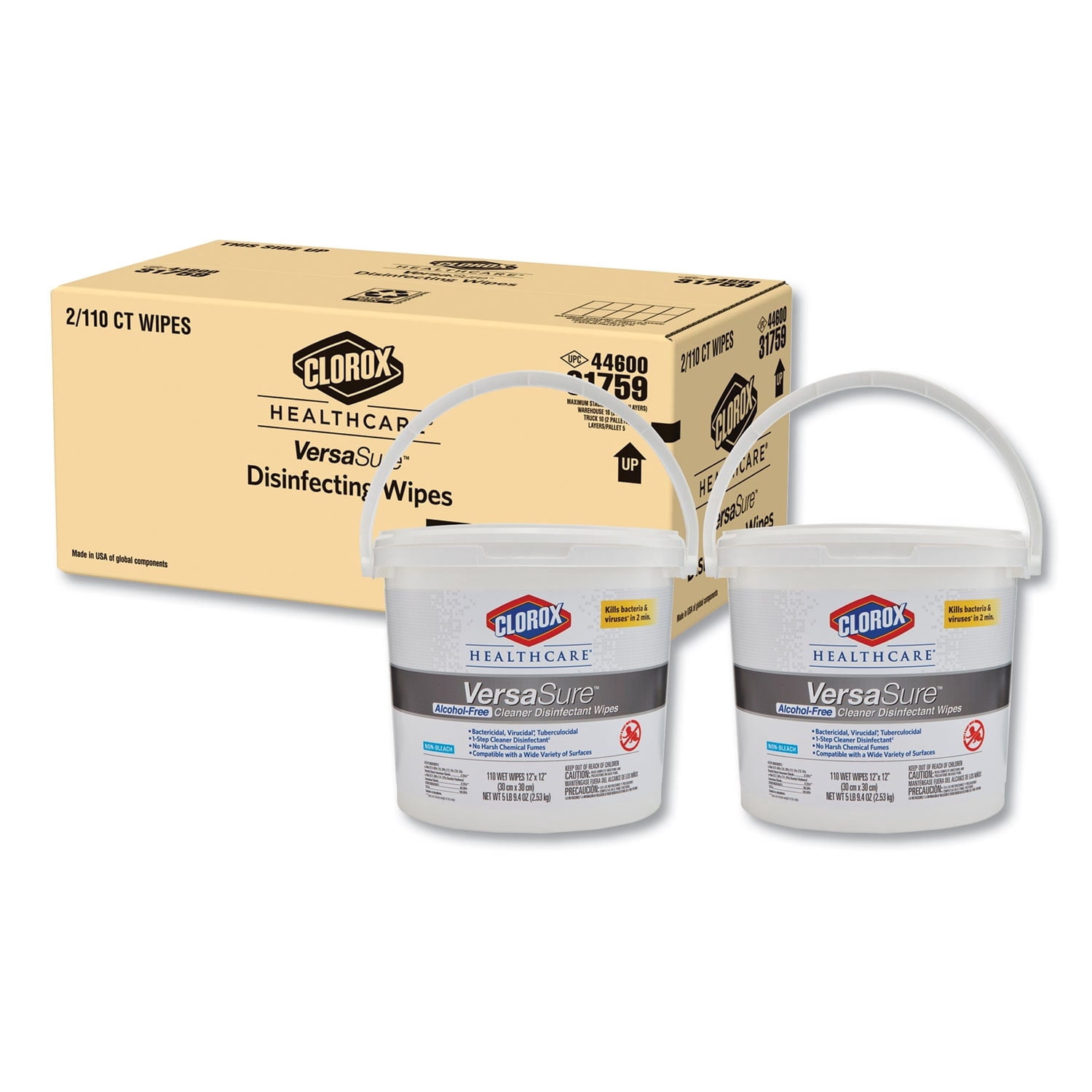 CLOROX 31759 VersaSure Disinfectant Wipes