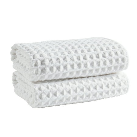 Clorox Waffle Kitchen Bar Mop for Cleaning, Machine Washable, Utility Everyday Dishcloth, White (16"x19")