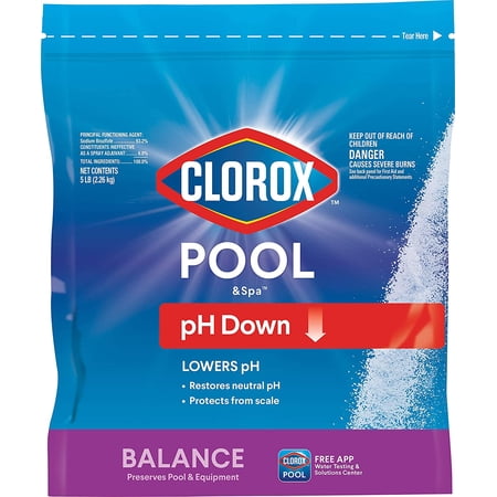 Clorox pH Down Easy Pour Water Balancer, 5 lbs