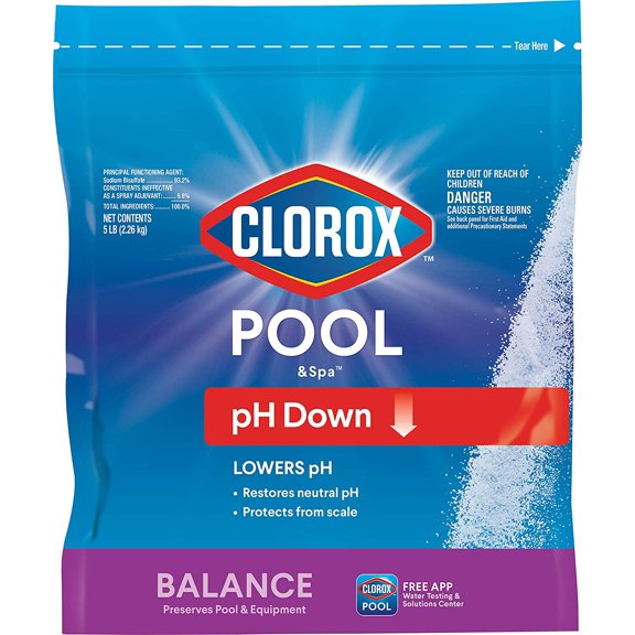 Clorox pH Down Easy Pour Water Balancer, 5 lbs