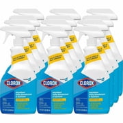 CloroxPro  Anywhere Daily Disinfectant and Sanitizer, Spray, 32 fl oz 1 quart, Recommended For Bacteria Remover, No-rinse, Residue-free, Clear 01698CT | 2 Cartons 24 Total
