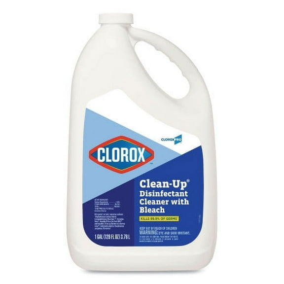 CloroxPro Clean-Up Disinfectant Cleaner with Bleach, Fresh Scent, 128 oz Refill Bottle, Each