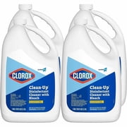 CloroxPro  Clean-Up Disinfectant Cleaner with Bleach Refill, Liquid, 128 fl oz 4 quart, Original Scent 35420CT | 2 Cartons 8 Total
