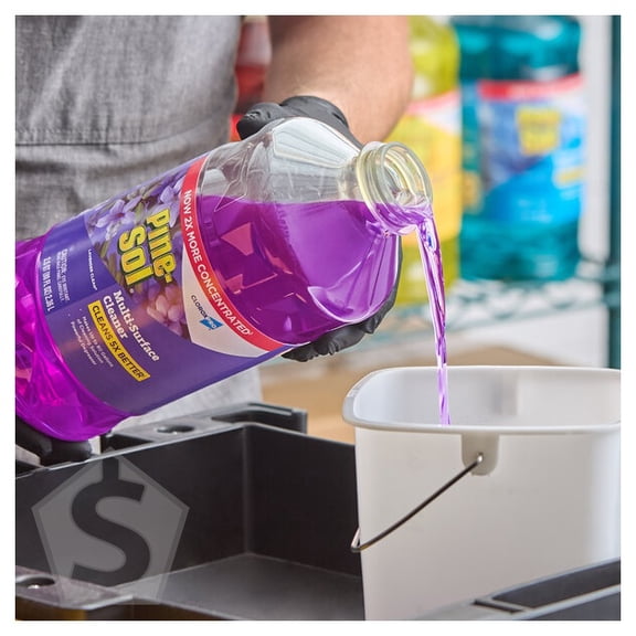 CloroxPro Pine-Sol CLO60608CT 80 oz. Lavender Scent Multi-Surface Cleaner - 3/Case
