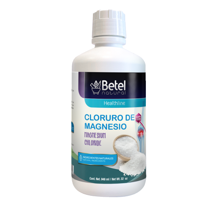 Cloruro de Magnesio  Liquid 32 Ounce - Magnesium Chloride with  - Betel Natural