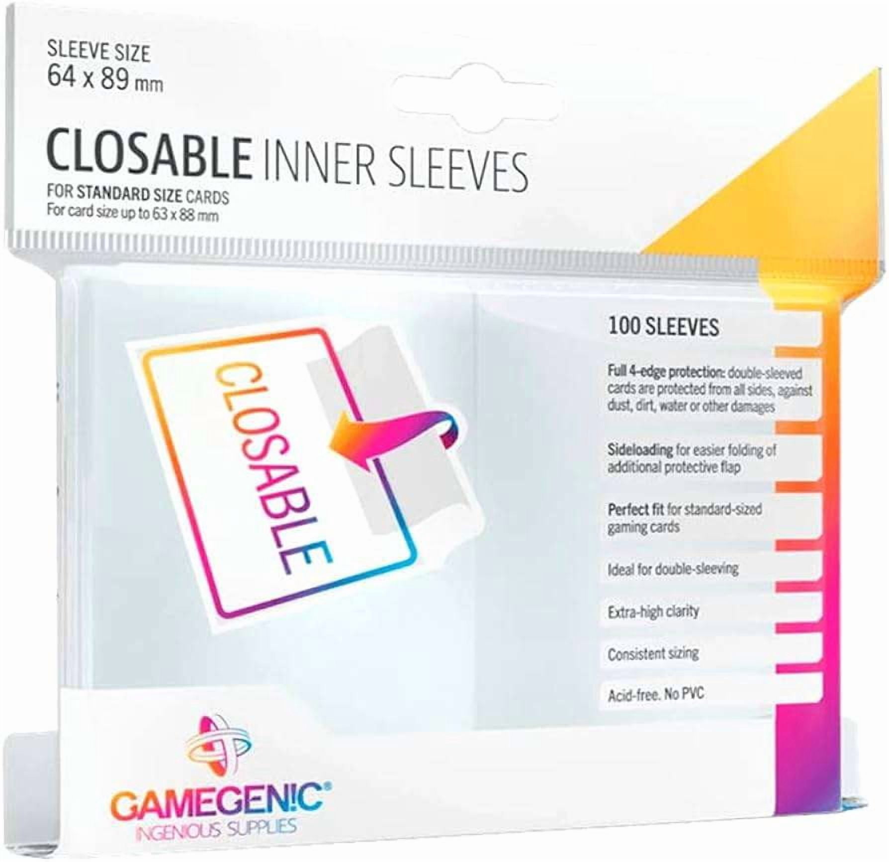 Closable Closable Inner Sleeves - Gamegenic - Walmart.com