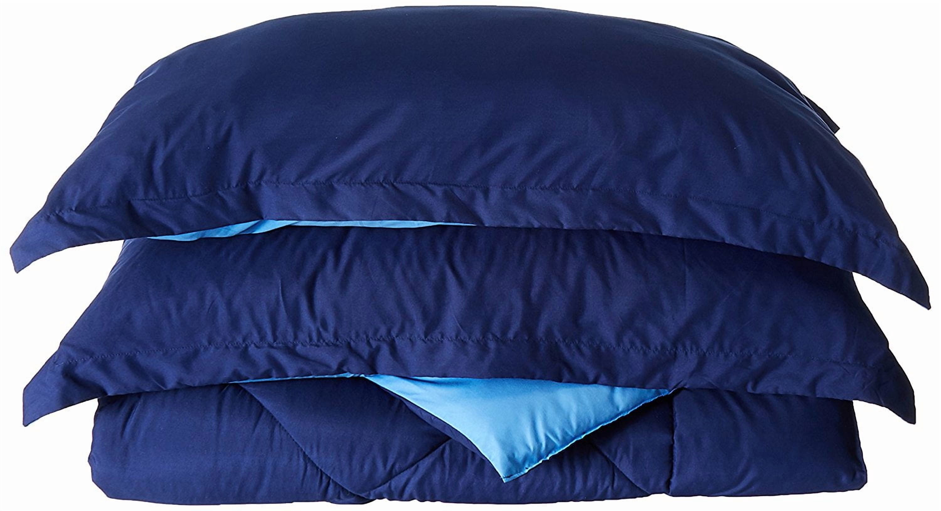 Close Out Deal , 3pc Comforter Set-Full/Queen, Navy/Aqua