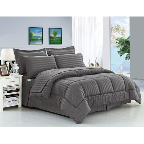 Close Out Deal , 3pc Comforter Set-Full/Queen, Turqouise/White