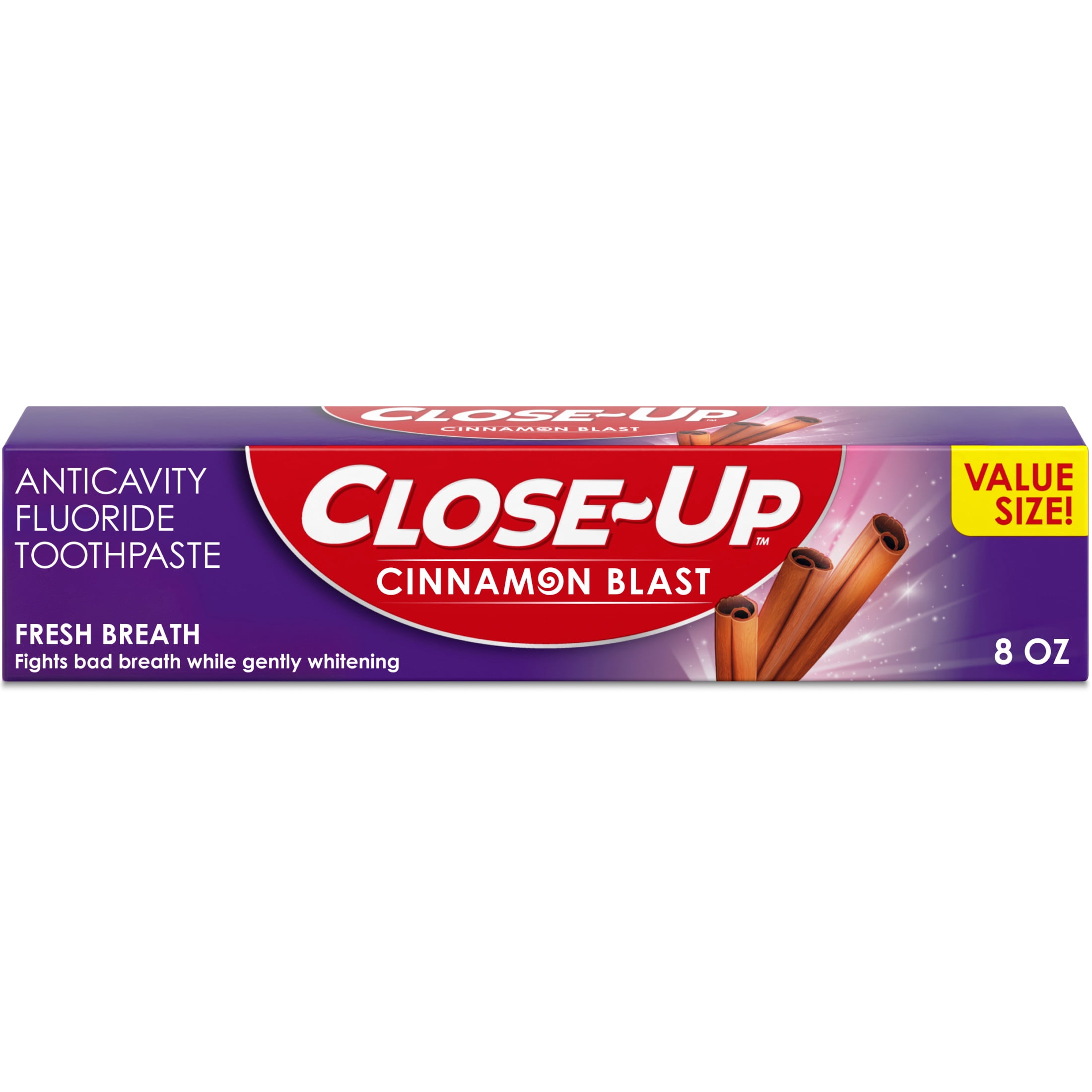 Close-Up Anticavity Toothpaste with Fluoride, Cinnamon Blast flavor, 8 oz