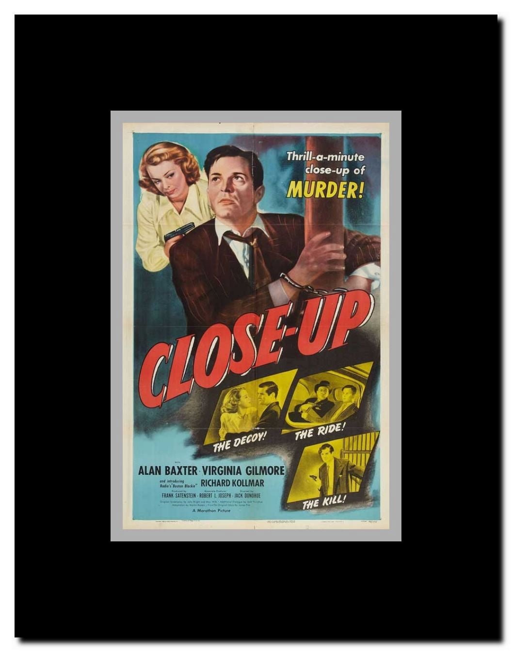 Close-Up Framed Movie Poster