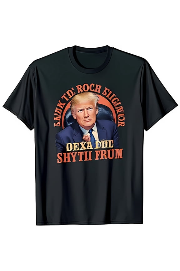 Close Up Graphic Black T-Shirt with d Roch Sligntor Design