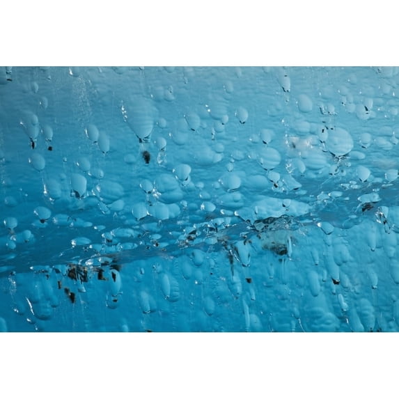 Close Up Of Air Bubbles In Iceberg, Endicott Arm, Southeast Alaska, Summer Poster Print (19 x 12)