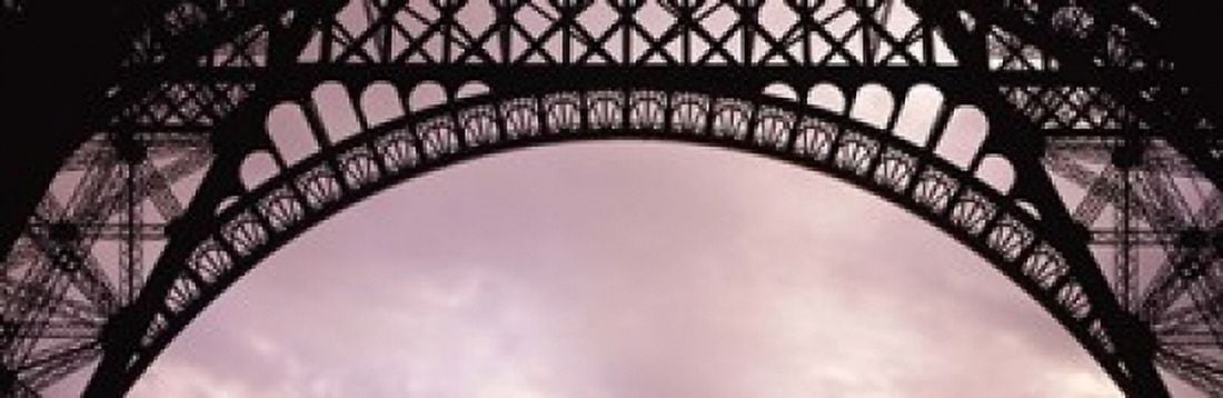 Close Up Of Eiffel Tower Paris France Canvas Art - Panoramic Images (18 x 6)