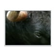 thumbnail image 1 of Close-Up Of Eye Fighting Bull Head 32 in x 16 in Framed Photography Canvas Art Print, by Designart, 1 of 5