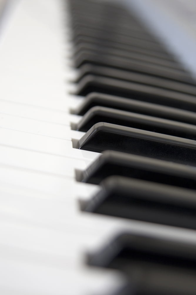 Close Up Of Piano Keyboard Canvas Art - John Short Design Pics (22 x 34)