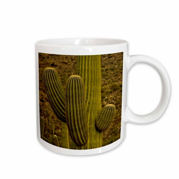 3drose, Close Up of Saguaro, Rincon District, Saguaro Np, Arizona, Usa, 15oz Mug
