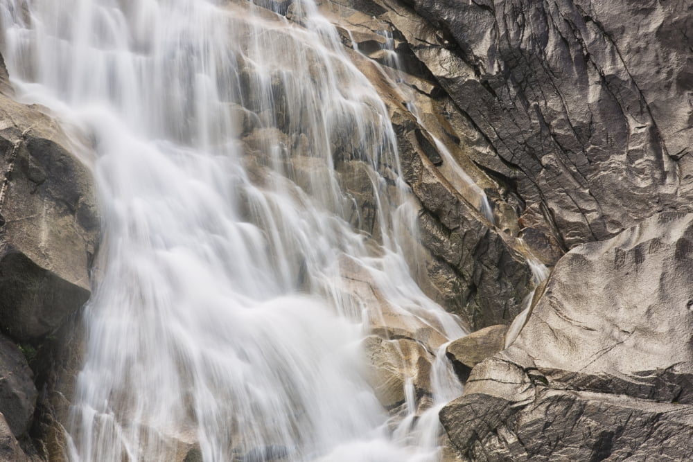 Close-Up Of Shannon FallsBritish Columbia Canada Canvas Art - Robert Postma Design Pics (38 x 24)
